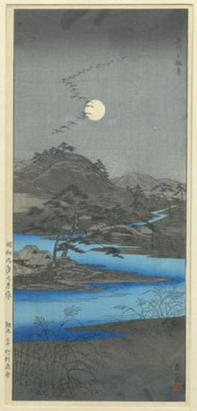 Autumn Moon at Tamagawa