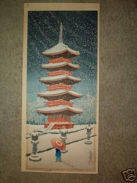 Pagoda in Snow