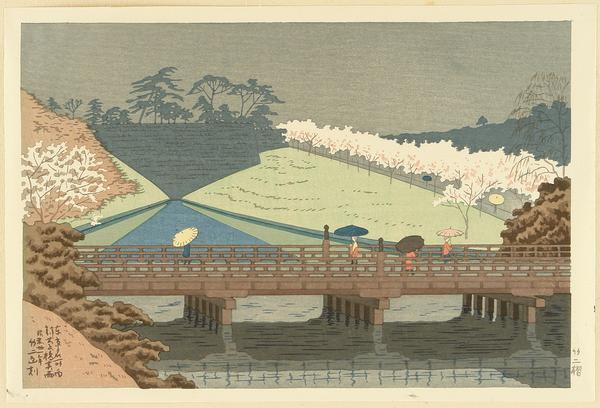 Spring Rain at Benkei Bashi