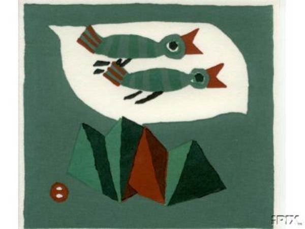 Two Birds Flying Over Mountains