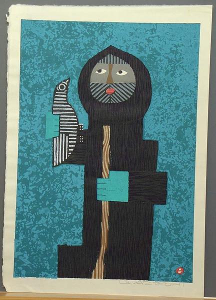 Unknown- Mountain Man Holding Bird