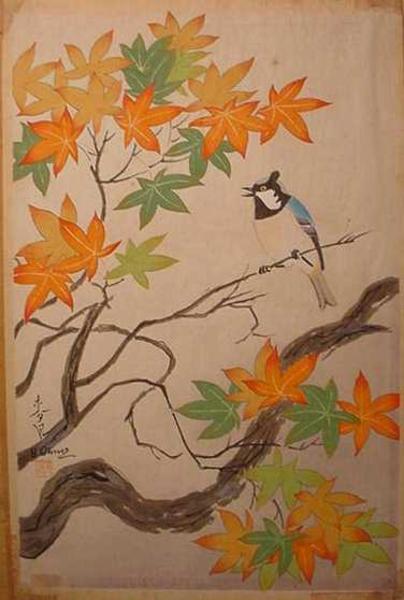 Bird and tree (variant 2)