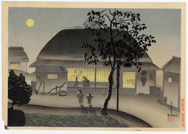 Night Scene of Farm House