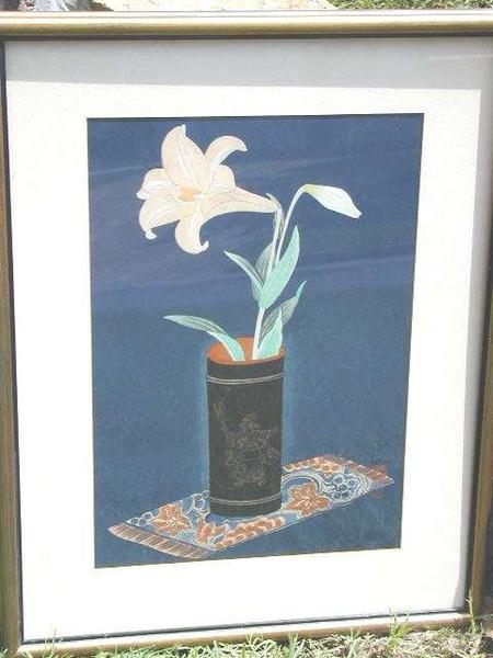 Lily In Bamboo Vase- V1