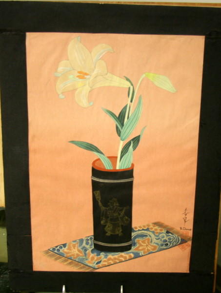 Lily In Bamboo Vase- V2