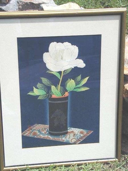 Peony in Bamboo Vase- V1