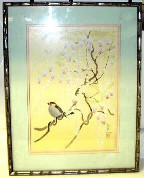 Bird and Wisteria