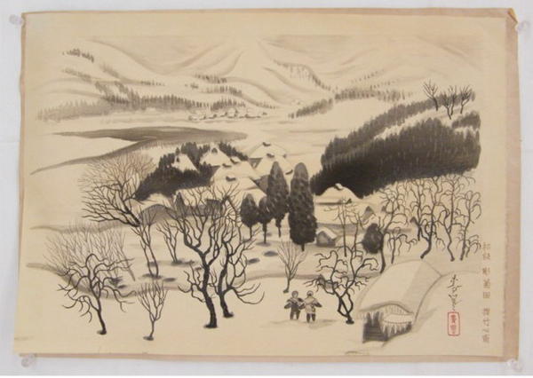 Village in Snow
