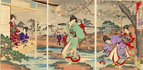 Cherry Blossoms at night