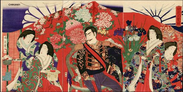 Imperial Inspection of Blooming Flowers