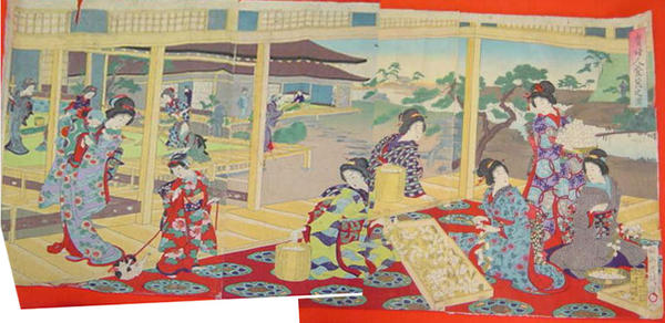Scene of Women Cultivating Silk
