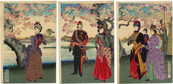 The Meiji Ladies visit with the Emperor