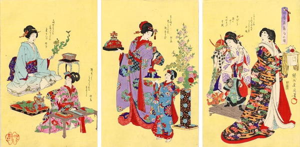 Preparations for the Dolls Festival