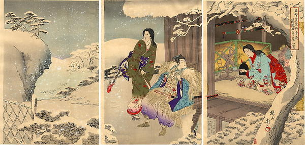 Young Samurai visiting her mother in hiding