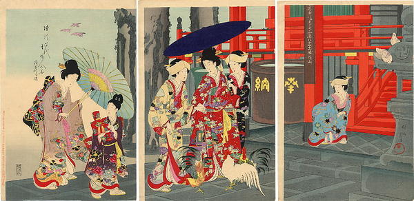 Women visiting Sensoji temple