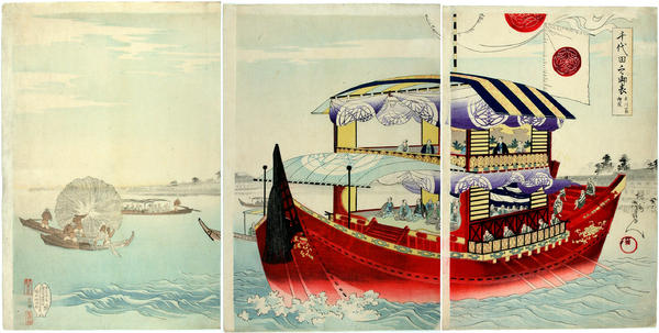 Tour by boat- Okawa-river