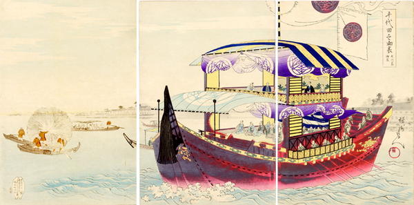 Tour by boat- Okawa-river