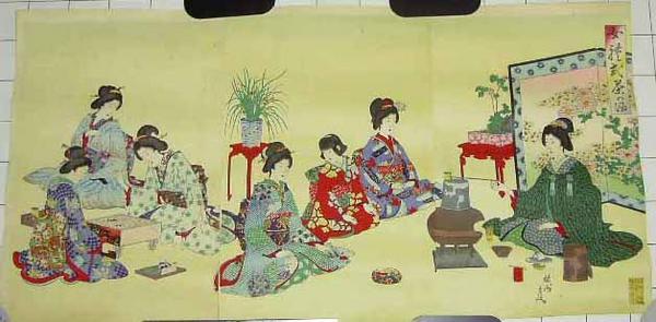 Playing Go and Tea Ceremony