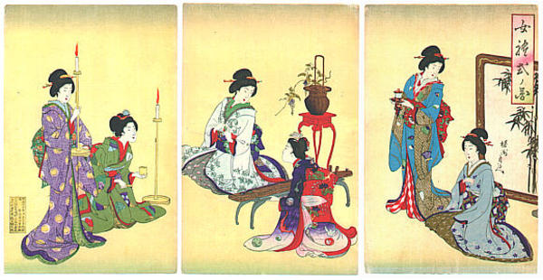 Preparing for a Koto recital