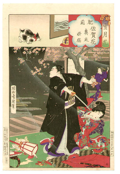 Hizen Province - Saga flowers and mysterious cat of the inner garden