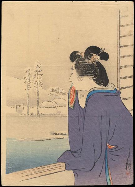 Bijin and Winter Landscape