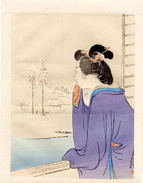 Bijin and Winter Landscape