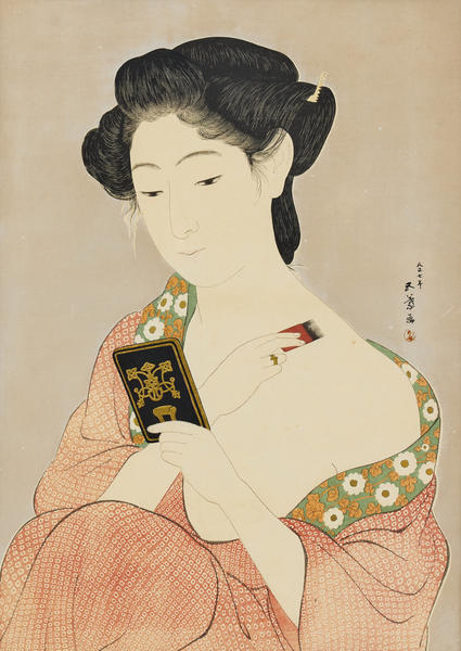 Woman Applying Makeup- Kesho no Onna
