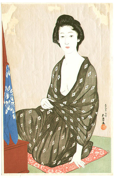 Woman in a Summer Kimono