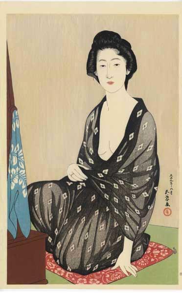 Woman in a Summer Kimono