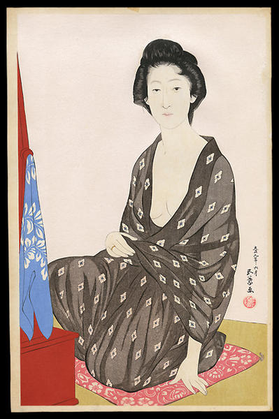 Woman in a Summer Kimono