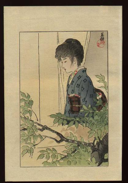 Bijin in a window