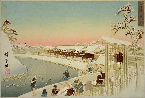 Morning at Sakurada Gate After Snow