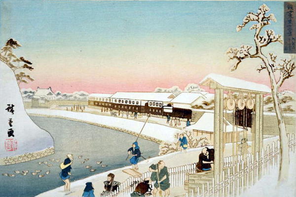 Morning at Sakurada Gate After Snow