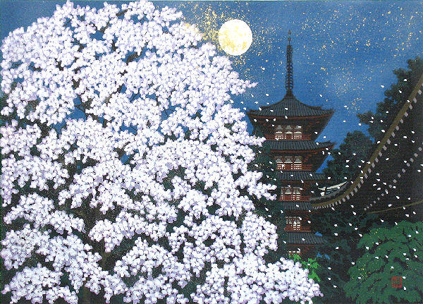 Moon and Flowers