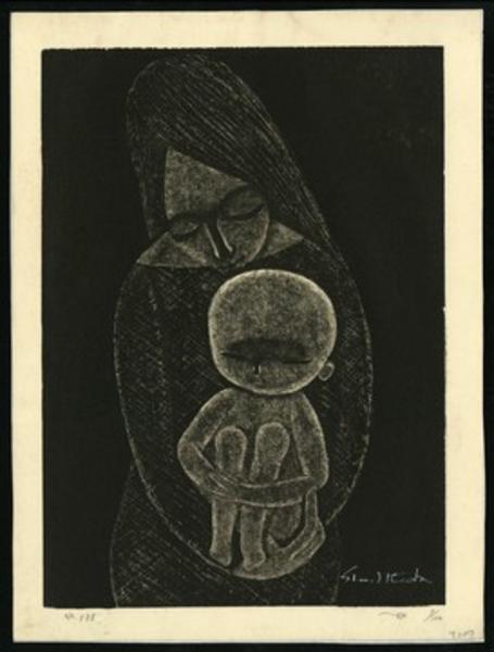 No 588 Mother Holding Baby
