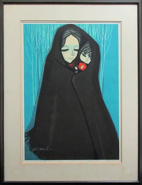 Square Shawl, Mother and Child
