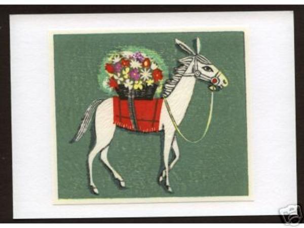 Unknown- Horse and Flowers