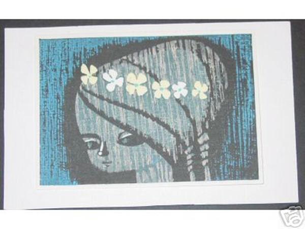 Untitled- Childs Face and Flowers