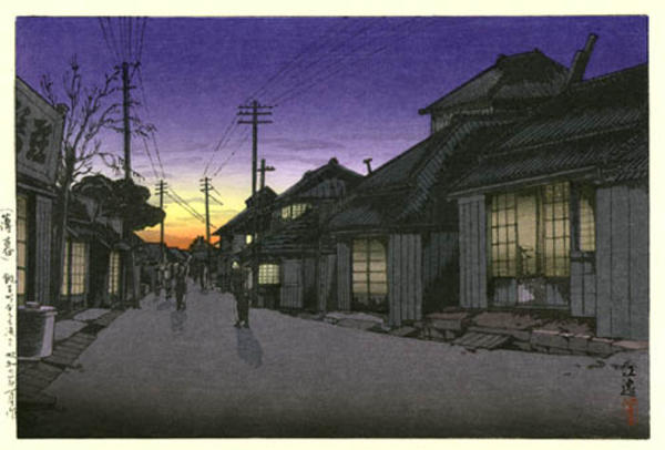 Twilight in Imamiya Street, Choshi