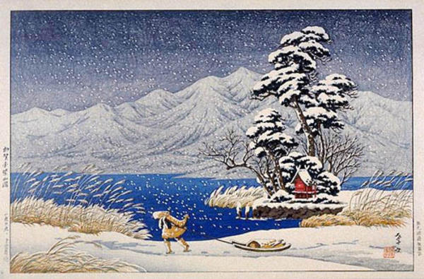 Lake Shibayama in Kaga