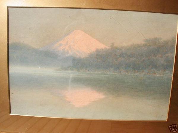 Mt Fuji and lake