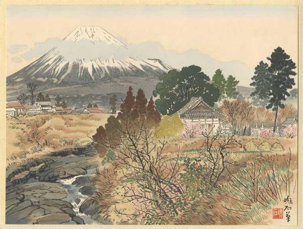 Mt Fuji from Fukensenji Temple