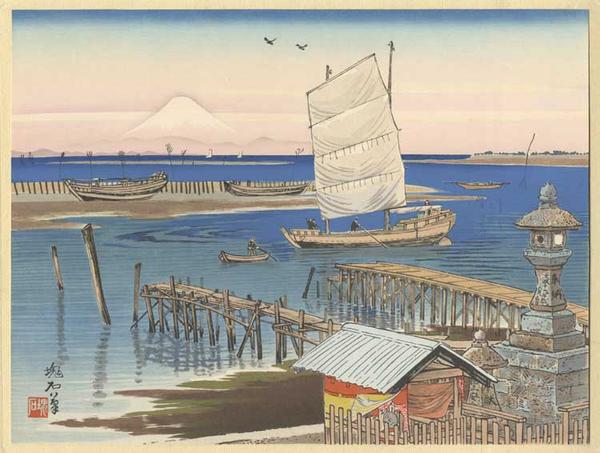 Mt Fuji from the Seashore of Kisarazu