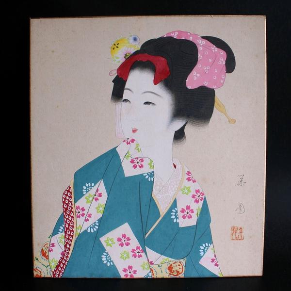 Bijin with Hair Flower Ornament