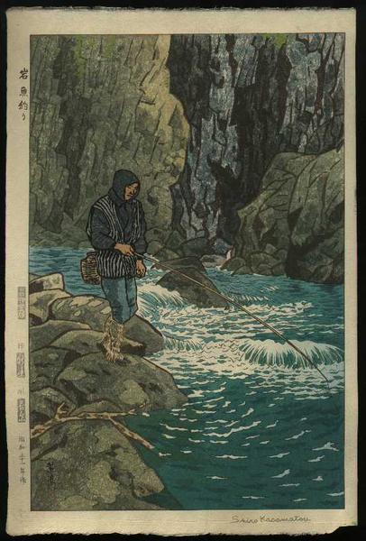 Char Fishing in the rocks