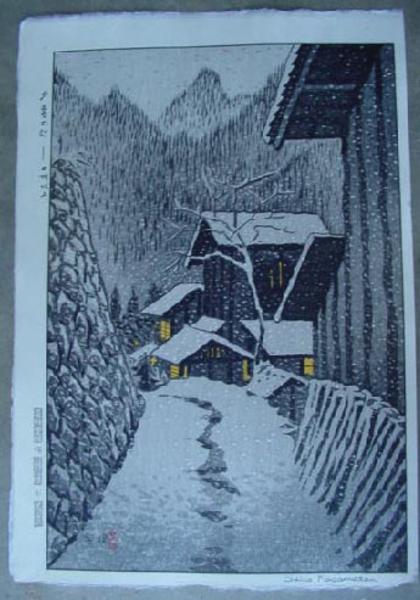 Evening Snow Scene