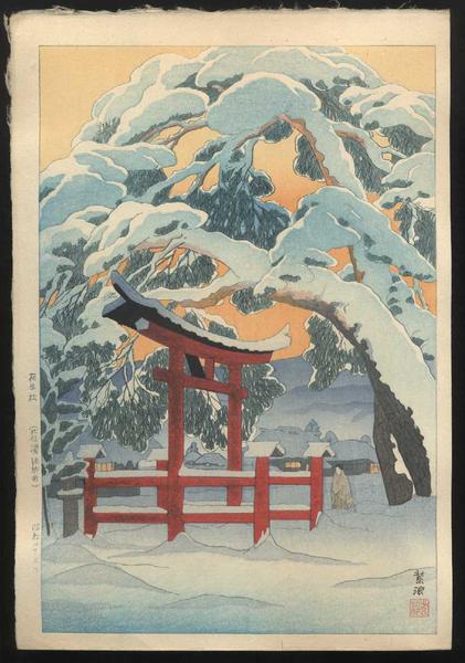 Pine Trees at Ogo Village Northern Shinshu