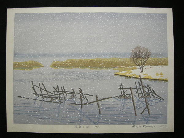 The snowy lake