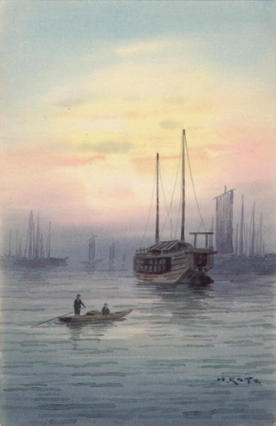 Junks at sea