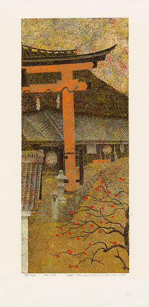 No 168- Torii & Persimmons